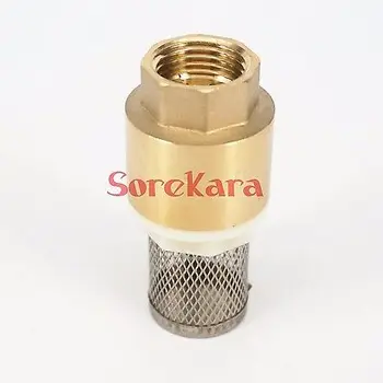 

Brass Check Valve with Strainer Filter 1" BSP Female Thread one-way check Valve Water Pump Foot Valve