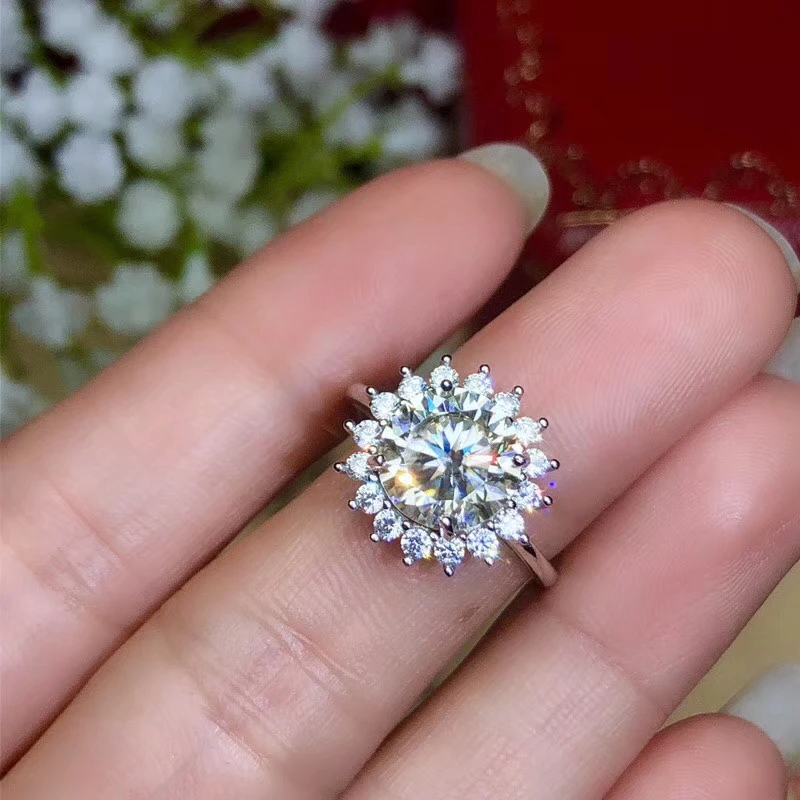 Ювелирные изделия colife Moissanite кольцо для помолвки 1ct до 3ct D Цвет VVS1 класс Moissanite серебряное кольцо 925 серебро Moissanite ювелирные изделия