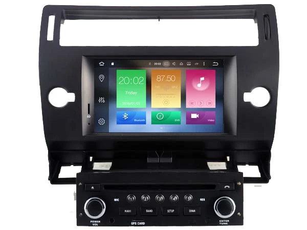 Flash Deal Ips screen Android 8.0 Car Dvd Navi Player FOR CITROEN C4 (Black and Silver Frame) gps auto stereo audio multimedia 11