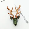 Creative Long Horn Deer Elk Head Brooch Fashion Temperament Animal Brooch Woman Collar Accessories Boutonniere Jewelry ► Photo 3/6