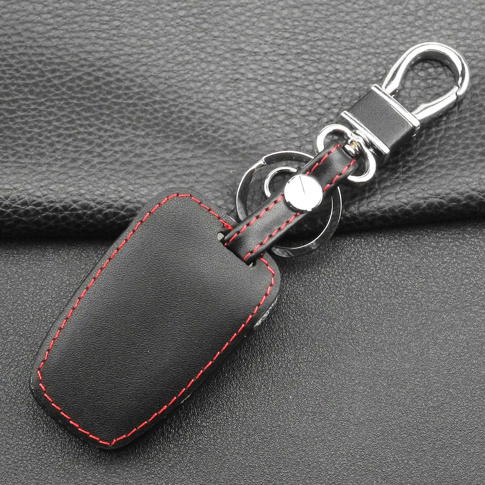Jingyuqin 4 кнопки кожаный чехол для ключей автомобиля 2013 2014 2015 HYUNDAI SANTA FE IX45 GENESIS EQUUS AZERA