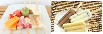 

Popsicle Stick Ice Cream Sticks Birch Wood Ice-lolly Wooden Stick, Cambered Polished Edge Length 80mm 50pcs/lot