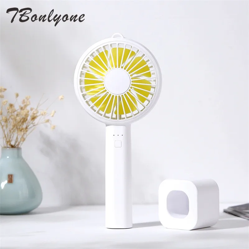 

TBonlyone 1200mAh 3 Speed Hand / Table Fan with Rechargeable Battery Air Cooling Fan Electric Fan Mini Fan with Large Wind