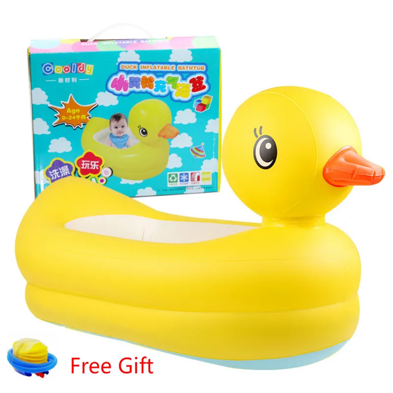 Design inflatable bath tub Child tub Cushion Warm winner keep warm folding Portable bathtub With Air Pump Free Gift