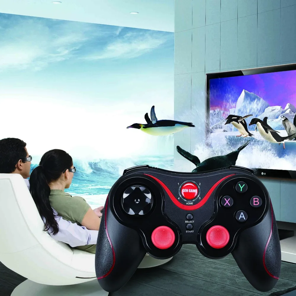 GEN GAME S3 Wireless Bluetooth Game Controller for Android Smartphone tablet PC Gamepad Joysticks With Extandable Phone Holder |