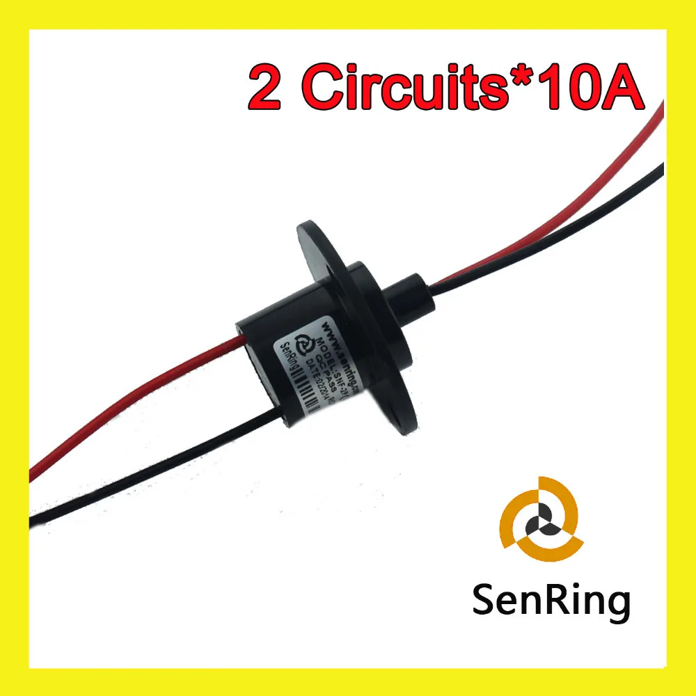 

Mini capsule slip ring 2 circuits each 10A with OD 22mm use wind generator