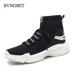 BVNOBET/Новая модная повседневная обувь с высоким берцем мужские крутые уличные дешевые кроссовки осенне-Весенняя уличная дышащая мужская
