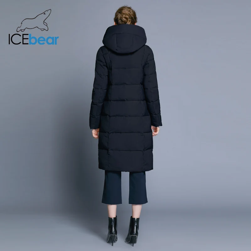ICEbear 2020 Новинка высококачественная женская зимняя теплая куртка простой манжет