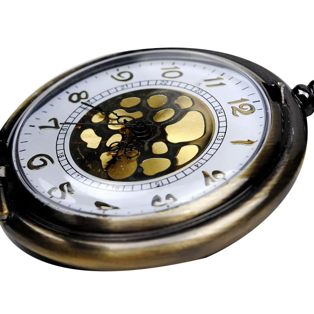 Мужские и женские часы Модные Винтажные бронзовые римские цифры кварцевые карманные часы унисекс карманные часы Медь