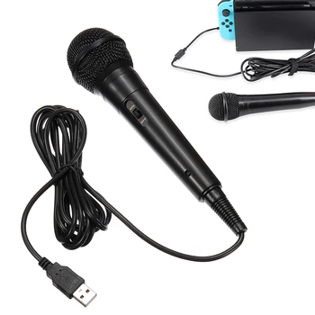 

1PC 300CM USB Wired Microphone High performance karaoke Microphone For Switch PS4 for-WiiU PC For All Music Games