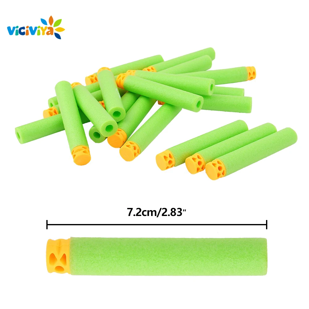 

For 100PCS Nerf Gun Bullets Hollow Hole Head 7.2cm Refill Darts Toy Gun Bullets Soft Bullet Gun Birthday Kids Children Gift