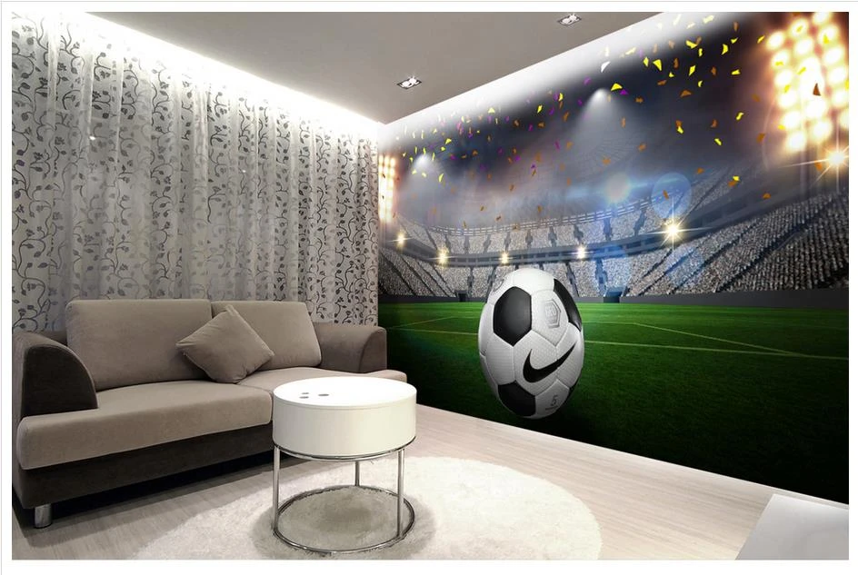 High End Custom 3d Foto Tapete 3d Wand Wandbilder Wallpaper Hd Fussballplatz 3d Wand Dekoration Malerei Wand Papier Home Decor Photo Wallpaper 3d 3d Photo3d Wall Murals Wallpaper Aliexpress