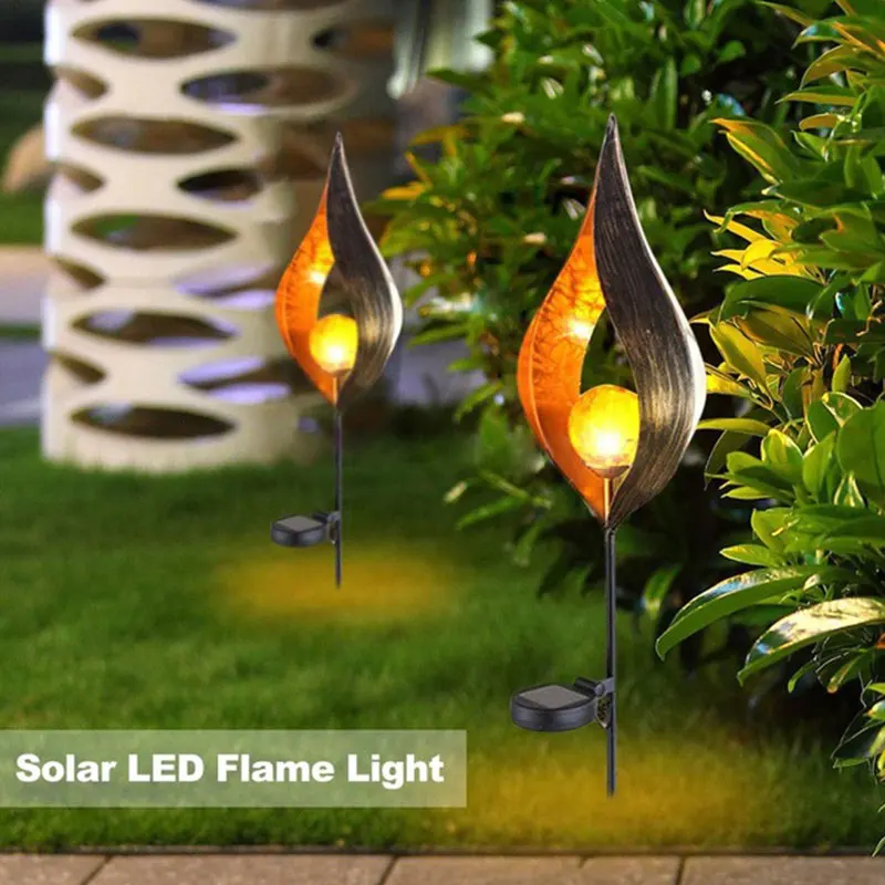 

Durable Lawn Light Solar Light Sensor Torch Light Flickering Yard Lamp Security Lamp Garden Home Path Light Landscape Lamps