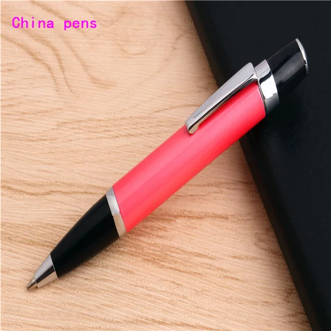 Роскошное качество 808 цвет маленький палец размер студент, школа, офис Средний Перо Шариковая ручка новинка - Цвет: Pink