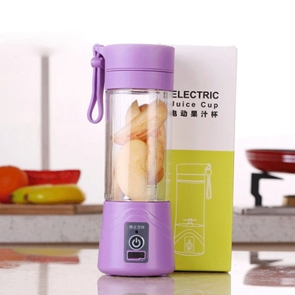 New 380ML USB Rechargeable Juicer Bottle Juice Citrus Blender