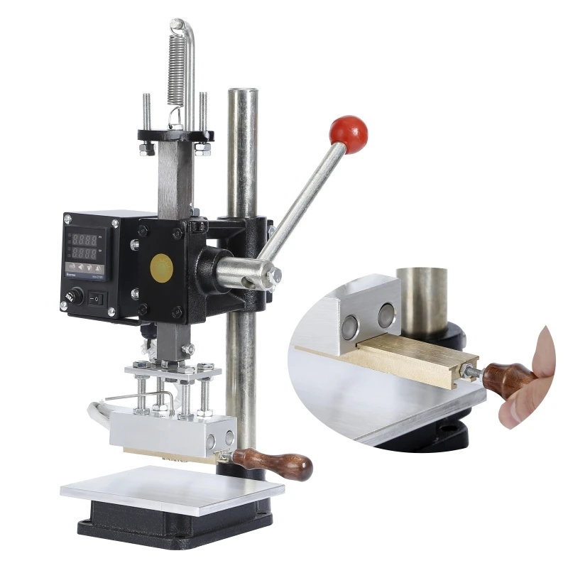 5*10cm Digital Leather Embossing Hot Foil Stamping Machine 500W Manual