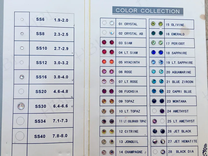 hotfix Color Card_
