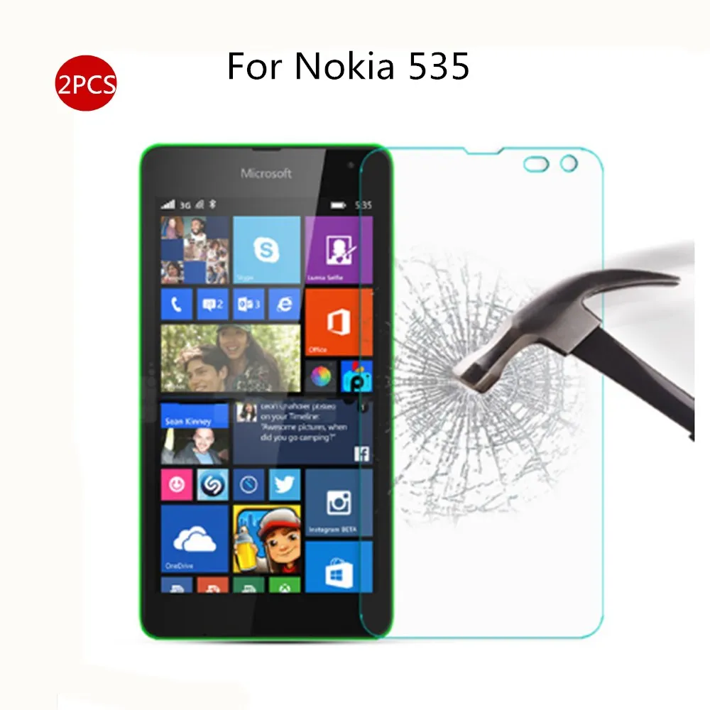 Tempered Glass For Nokia Microsoft Lumia 535 Phone Screen Protector Protective Film Dual | Мобильные телефоны и