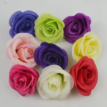 

BEST The High Quality FLOWER HEADS 200pcs per lot Artificial Silk Camellia Rose Peony Flower Head 8cm free shipping