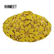 Crystal encrusted Сумки Дизайн желтый цветок кристалл вечерняя сумочка; BS010 лимон горный хрусталь Выходные туфли на выпускной бал Свадебные кошелек Для женщин Сумки SC631