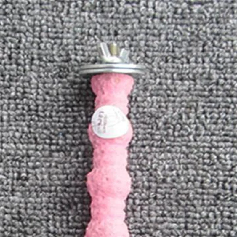 Imixlot красочная птица клетка перчи подставка платформа жевательная игрушка Когтеточка попугай чистые аксессуары для кусания 8*2 см