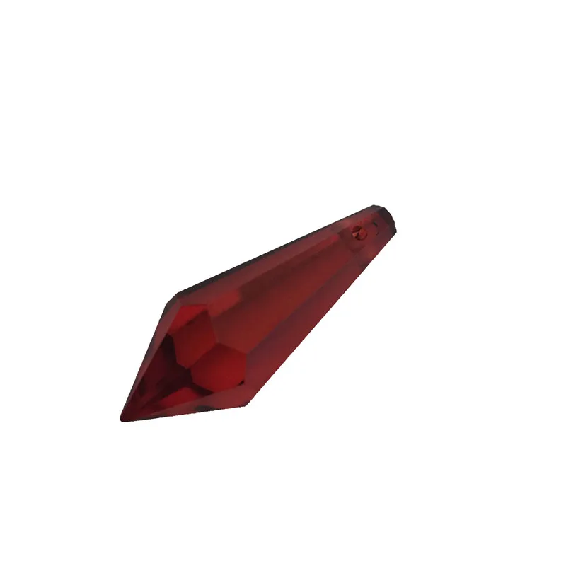 

38mm 50pcs Siam Icicle Chandelier Crystal U-Drop Prisms For DIY Necklace Bracelet Free Shipping