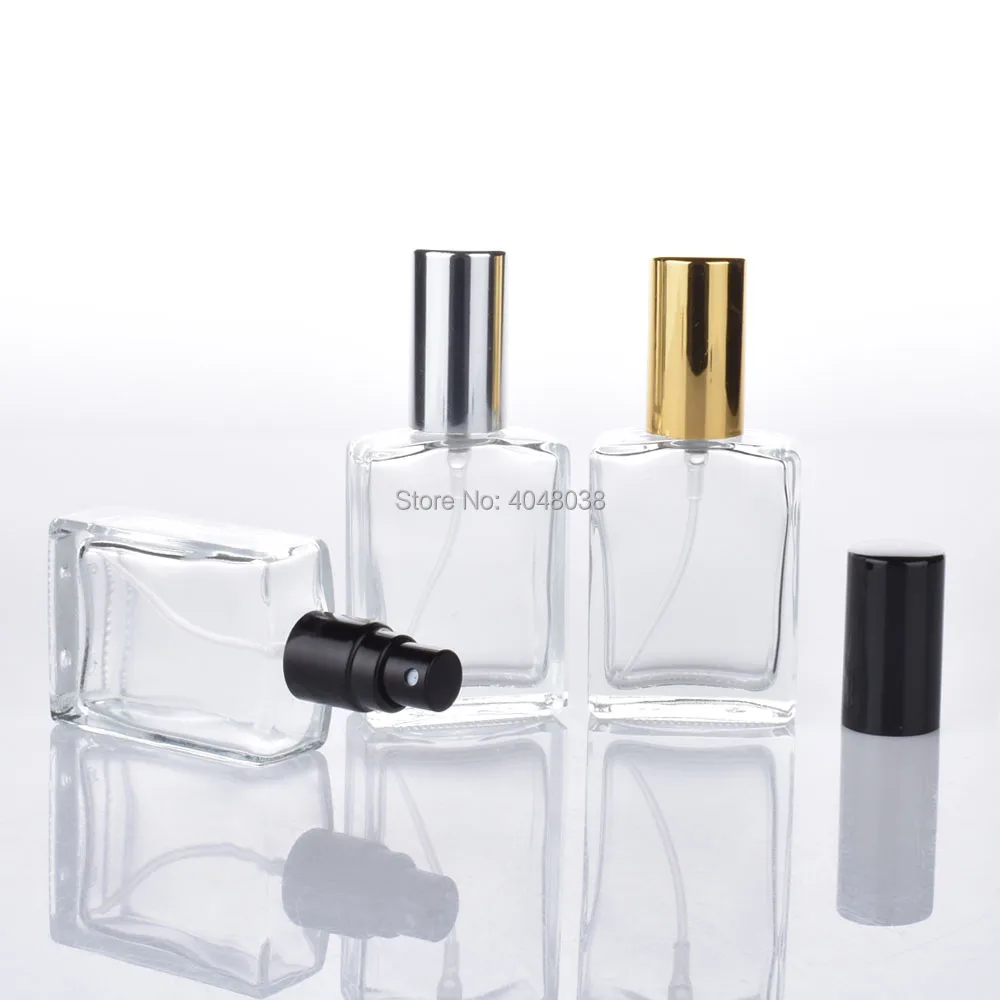 15 ML Cosmetic Compact Empty Perfume Bottle Transparent Pressed Spray Container Frosted Little Square Glass Filling Bottles (4)