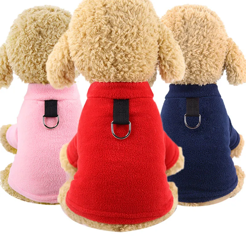 

pawstrip Soft Fleece Dog Coat Warm Puppy Jackets Small Dog Clothes Shih tzu Pomeranian Pet Winter Clothes For Dogs XS-2XL