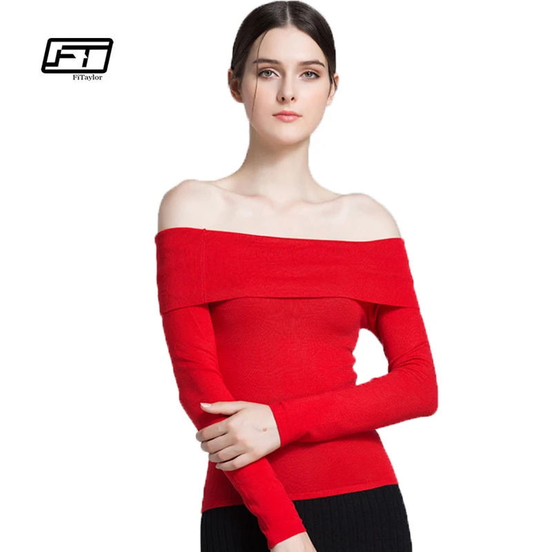 off shoulder full sleeve top