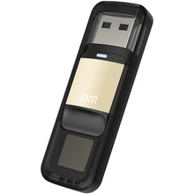 DM PD061 64GB 32GB High-speed Recognition Fingerprint Encrypted High tech Pen Drive Security Memory USB Flash Drives USB Stick
