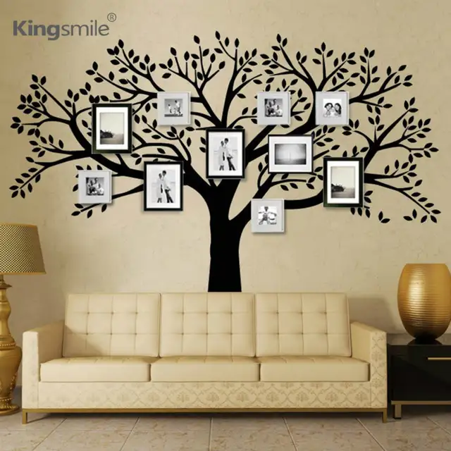 online shop huge family photos tree vinyl wall stickers black tree