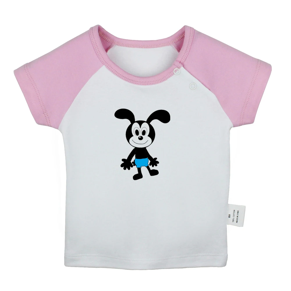 Футболка для новорожденных Nope Phonetic symbol Oswald the Lucky Rabbit с коротким рукавом |
