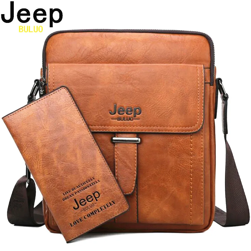 Ceny JEEP BULUO mężczyźni Messenger torby wysokiej jakości duża pojemność torba męska Crossbody torby na ramię tote dla mężczyzn Split skóra nowa torba