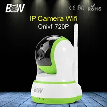 BW Беспроводная Ip-камера Wi-Fi HD CCTV 720 P Автоматической Сигнализации Поворотный Карта Micro Sd Камеры Видеонаблюдения Wi-Fi Двусторонней Передачи Звука