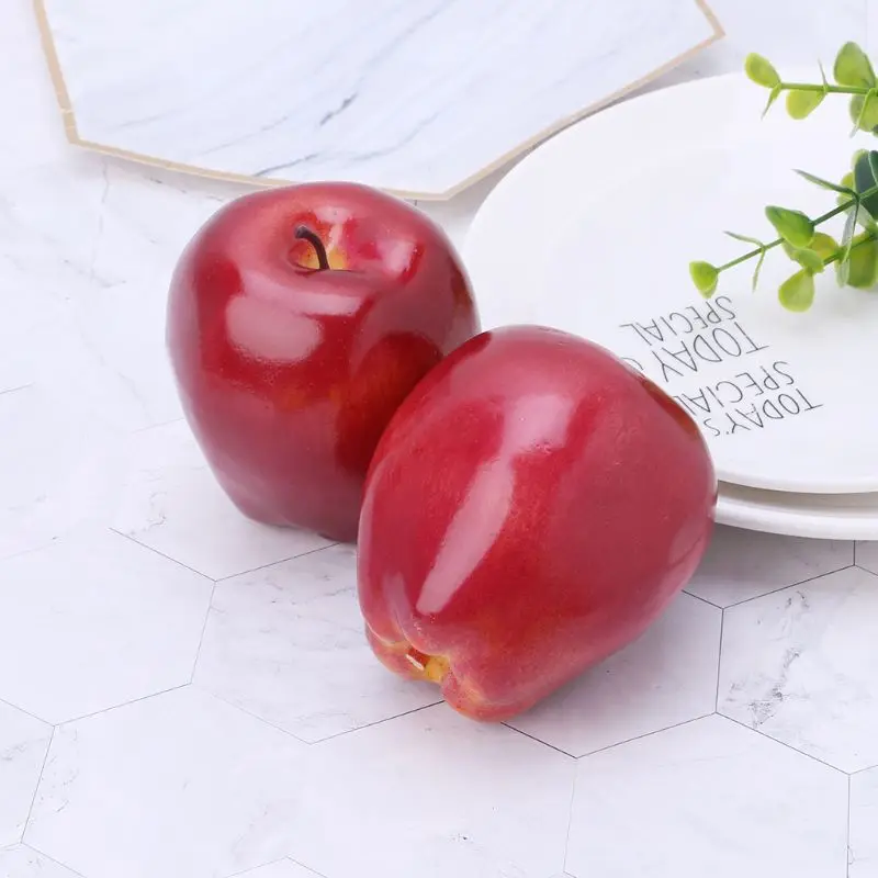 Реалистичные искусственные фрукты красные вкусные кухня Поддельные дисплей еда декоративное ремесло