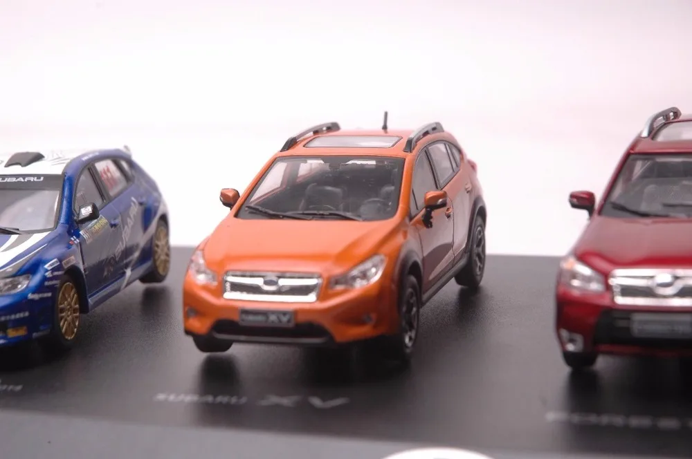 Набор из пяти 1:43 литья под давлением модель для Subaru серии WRX XV Forester Outback BRZ сплав игрушка автомобиль миниатюрная коллекция подарки