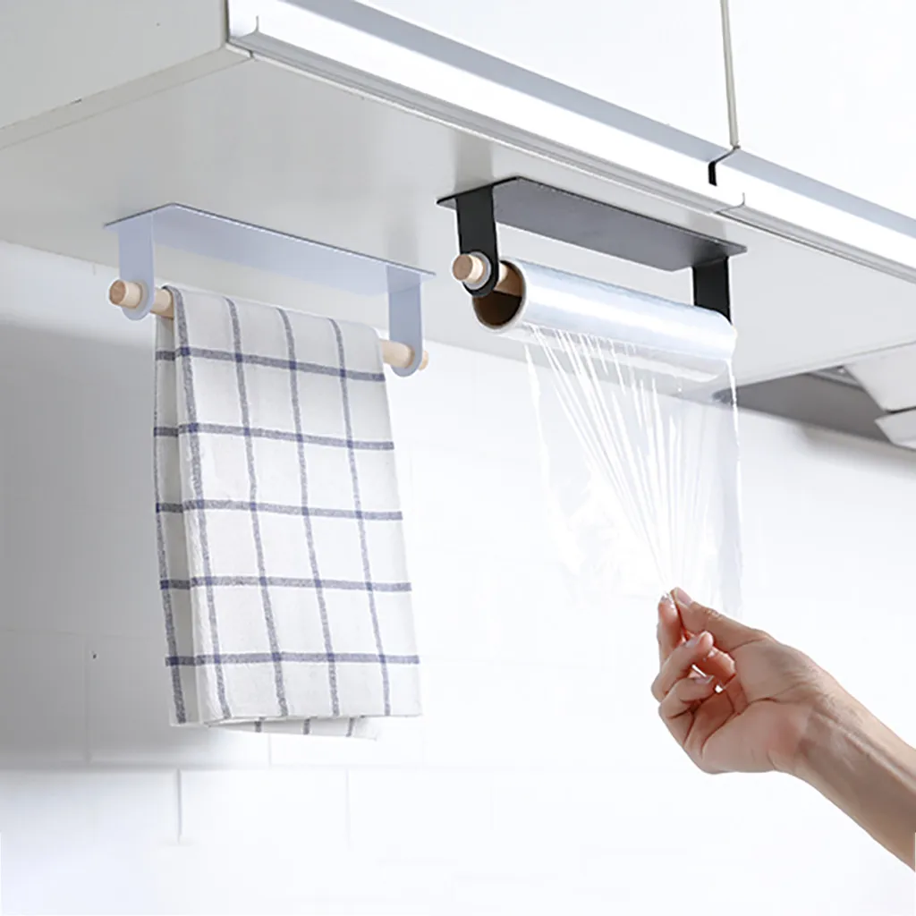 Новейшая Горячая Кухня Ванная комната практичная кухонная утварь клейкая бумага держатель для полотенец под шкаф