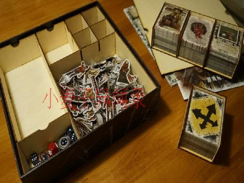 Dead Of Winter коробка для хранения карт, органайзер для деревянных приемов, компактный чехол, разбитая коробка для жетонов