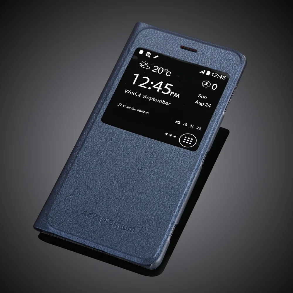 Battery Housing Cover For Sony Xperia Xz2 Premium Pu Leather Phone