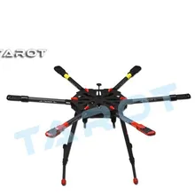Таро X6 из чистого углеродного волокна гекса комплект для коптера с электрическим выдвижным посадочным полозьями TL6X001