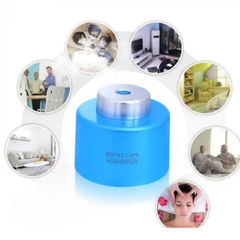 

Water Bottle Cap Humidifier Portable USB Mini Air Humidifier essential oil diffuser difusor de aroma Mist Maker Fogger