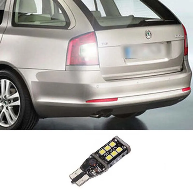 

1pcs Reverse Light 921 912 T15 W16W 15smd 2835 For Skoda Superb