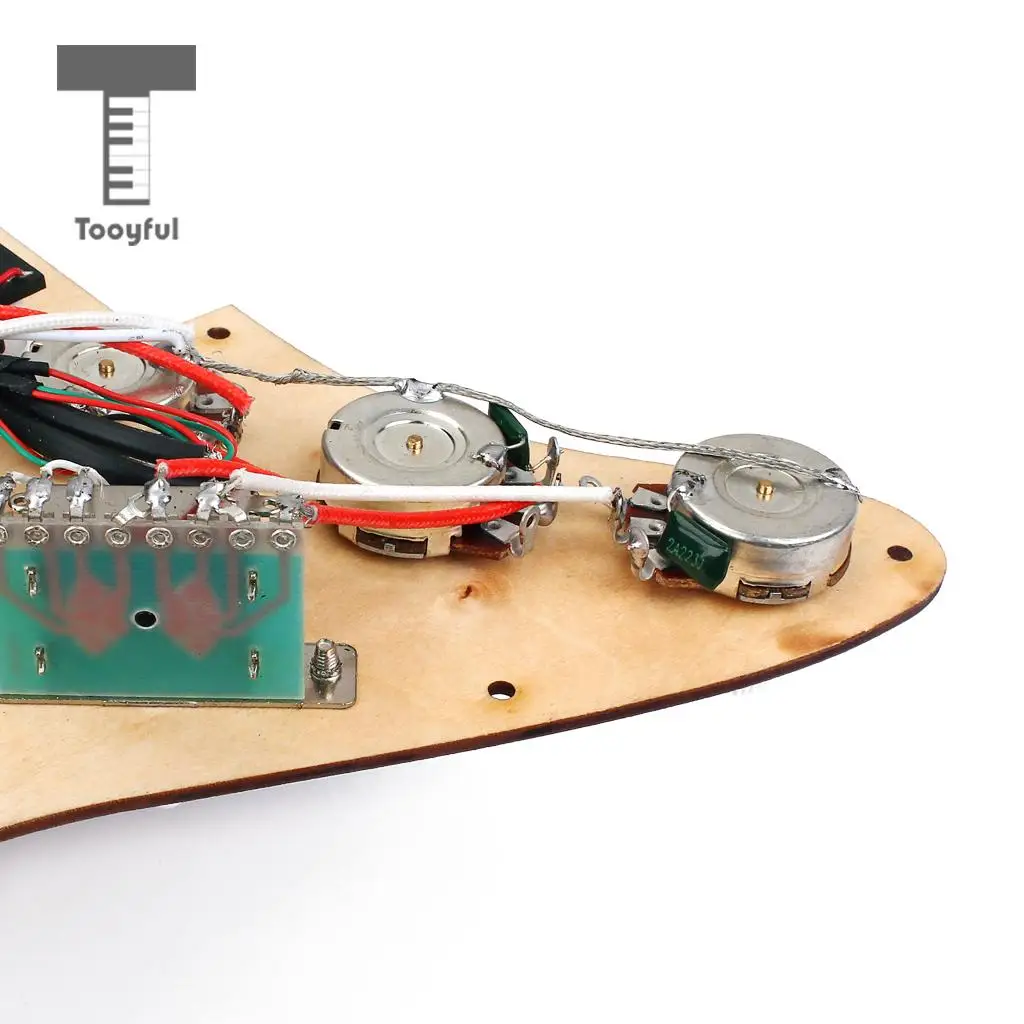 Tooyful 1 компл. SSH клен Prewired двойные рельсы Pickguard царапина пластина протектор для электрогитары запасные части