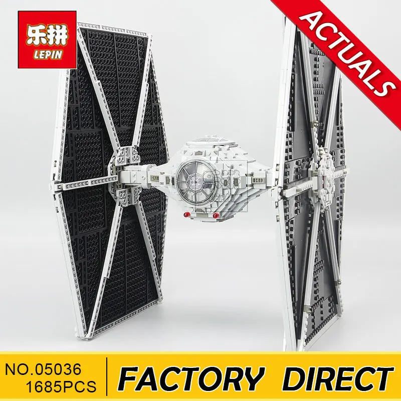 

Lepin 05036 Star 1685pcs Wars The Tie Building Fighter Educational Blocks Bricks Toys Compatible 75095 to Brithday Gifts
