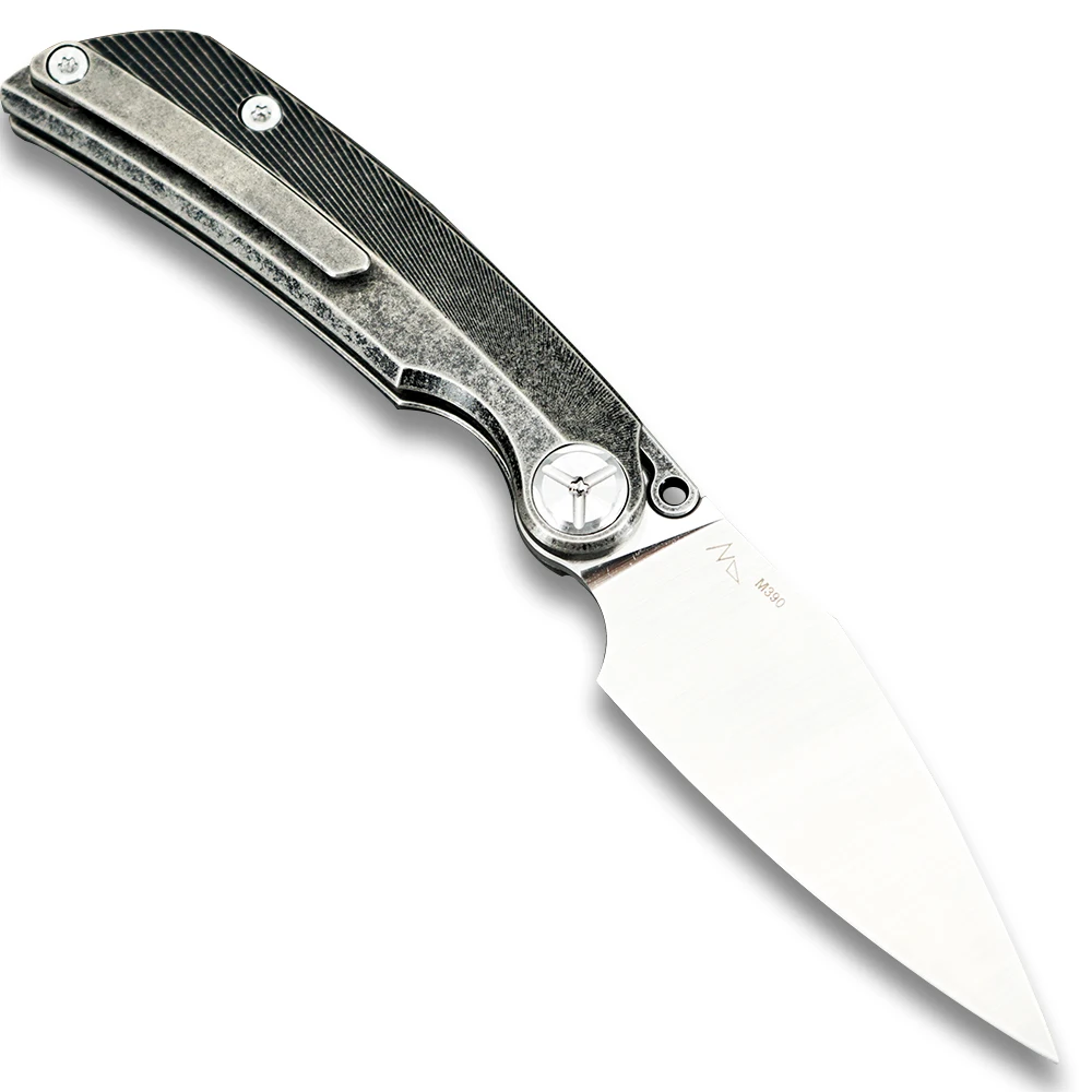 TwoSun m390 SLIP JOINT Pocket Folding Knife camping knife hunting knife outdoor camping survival tool EDC Titanium Knife TS164