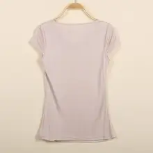 Лидер продаж! женские летние однотонные футболки с оборками и коротким v-образным вырезом из шелка, женские весенние облегающие футболки из шелка