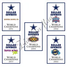 Dallas Cowboys flag 30x45cm or 60x90cm custom champions flag banner