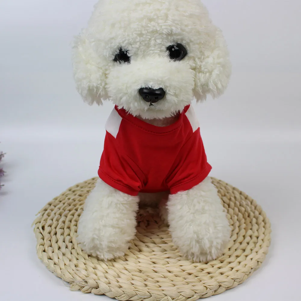 XS/S/M/L Honden Kledij Одежда для питомцев Рождественская универсальная одежда для собак хлопковая футболка костюм для щенка полиэстеровый принт для питомцев#0805