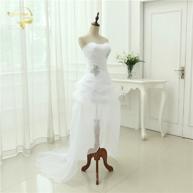 Vestido De Noiva новинка 2020 блестящее женское платье из органзы для невесты милое с