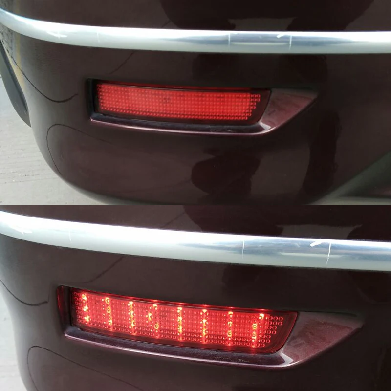 2 шт. Светодиодный отражатель бампера красный объектив задний тормозной светильник для Nissan Juke Murano Infiniti FX35 FX37